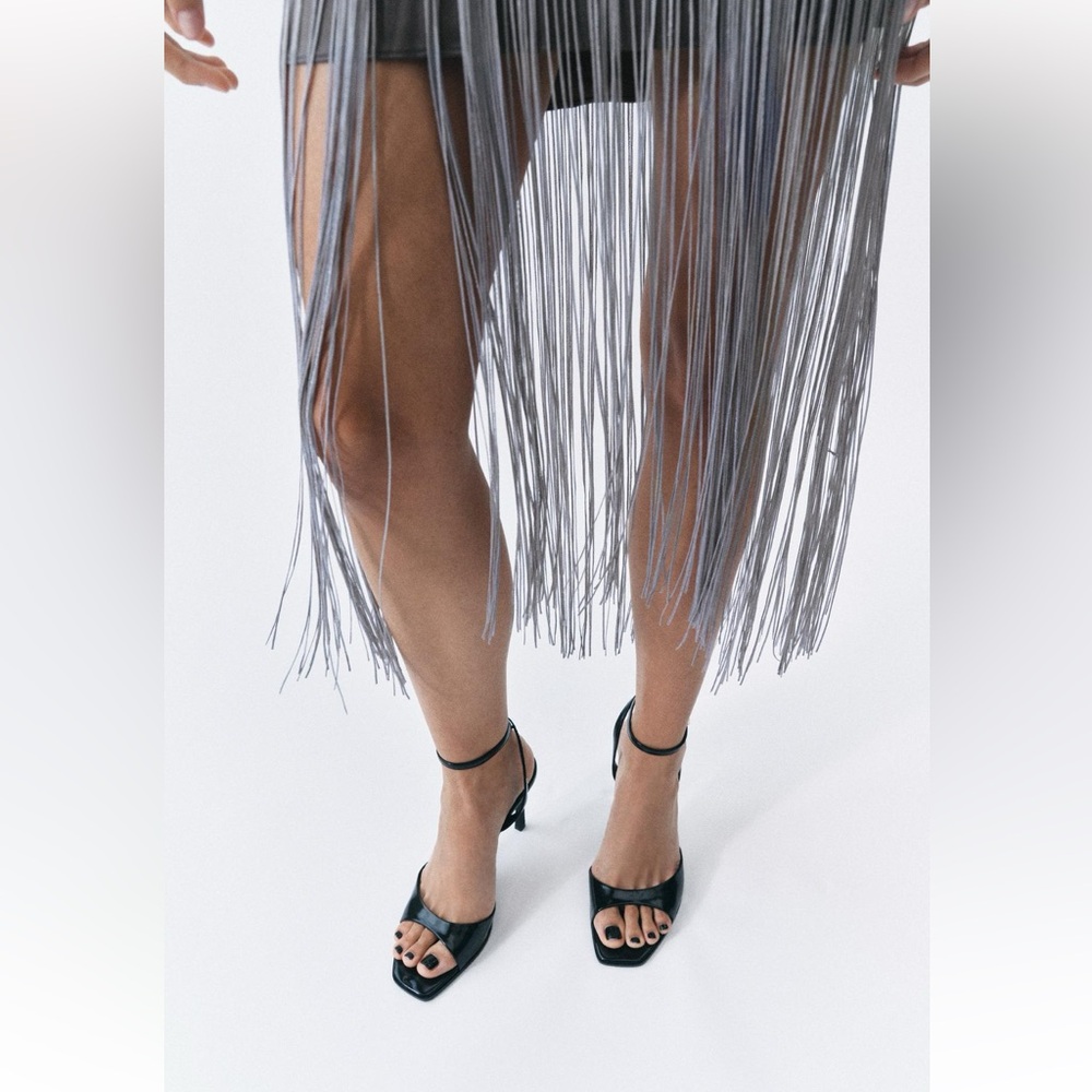 FRINGED MINI DRESS - Picture 7 of 14